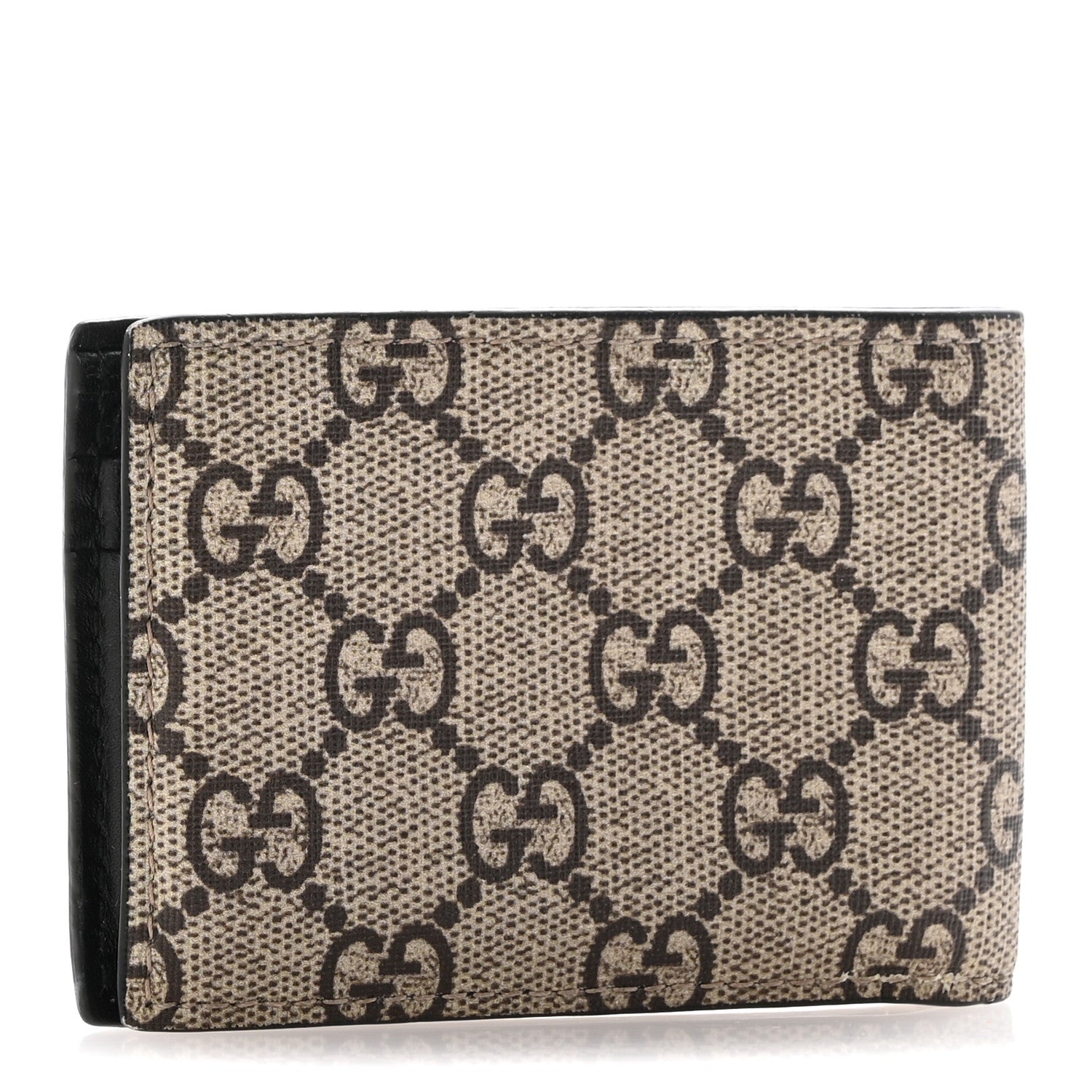 Gucci GG Supreme Monogram Bee Bi-Fold Wallet Beige 3 of 12