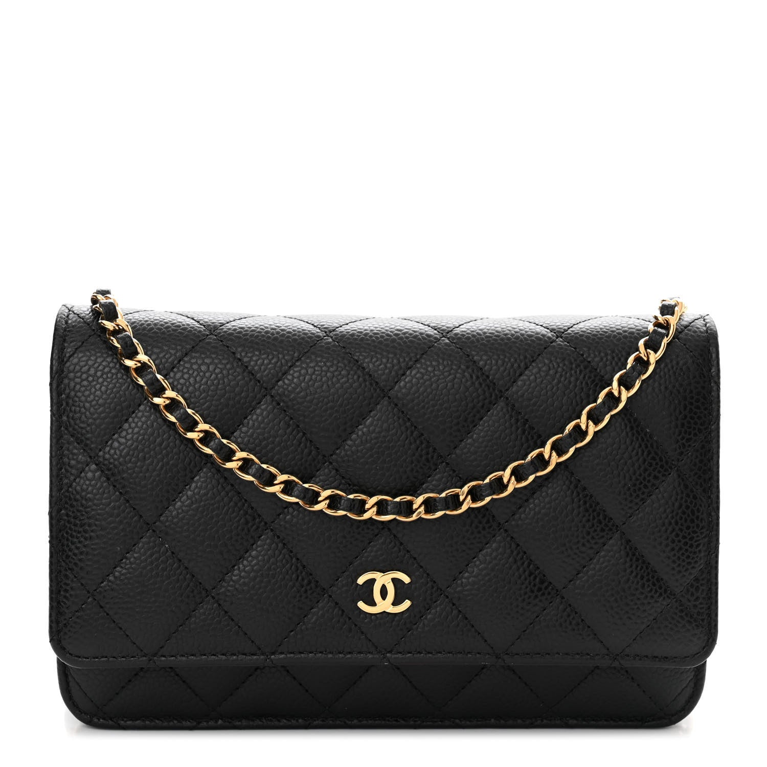 Chanel Caviar Quilted Wallet on Chain WOC Black 1 of 14