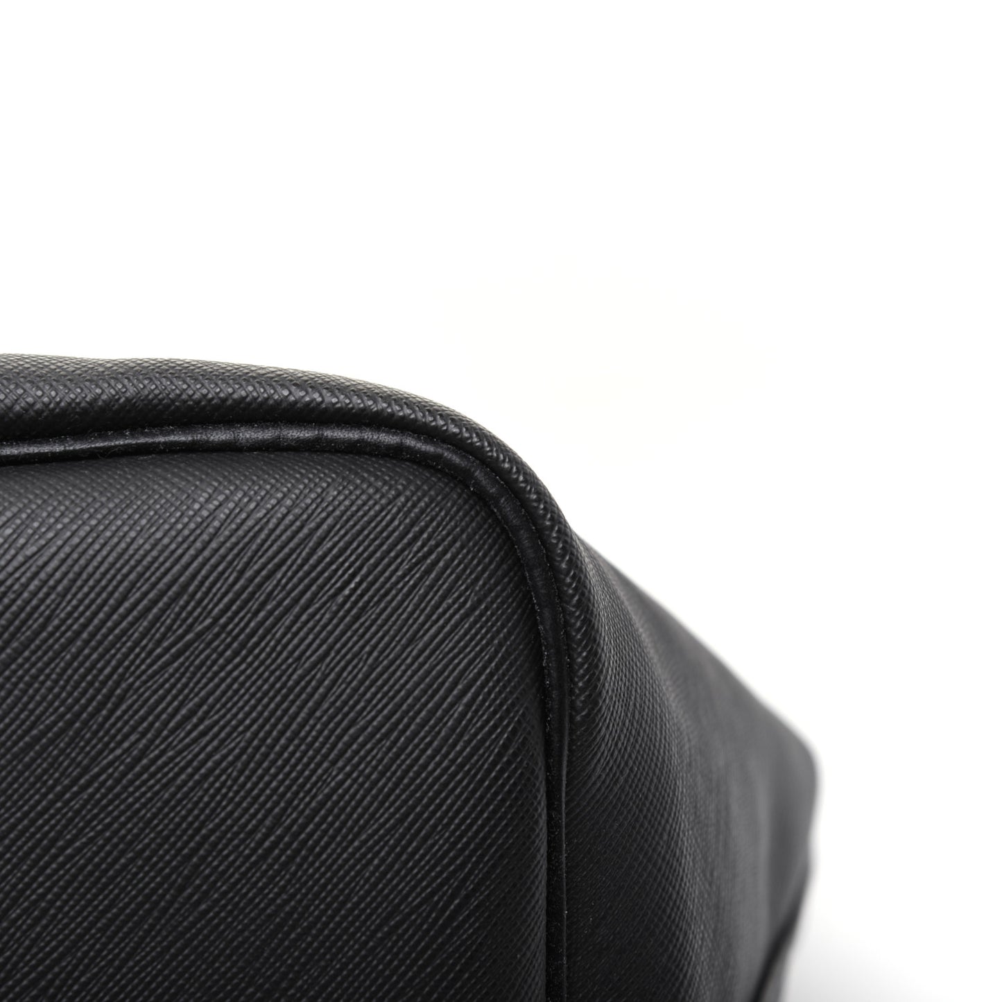 Textured Coated Canvas Rottweiler Print Medium Antigona Tote Black