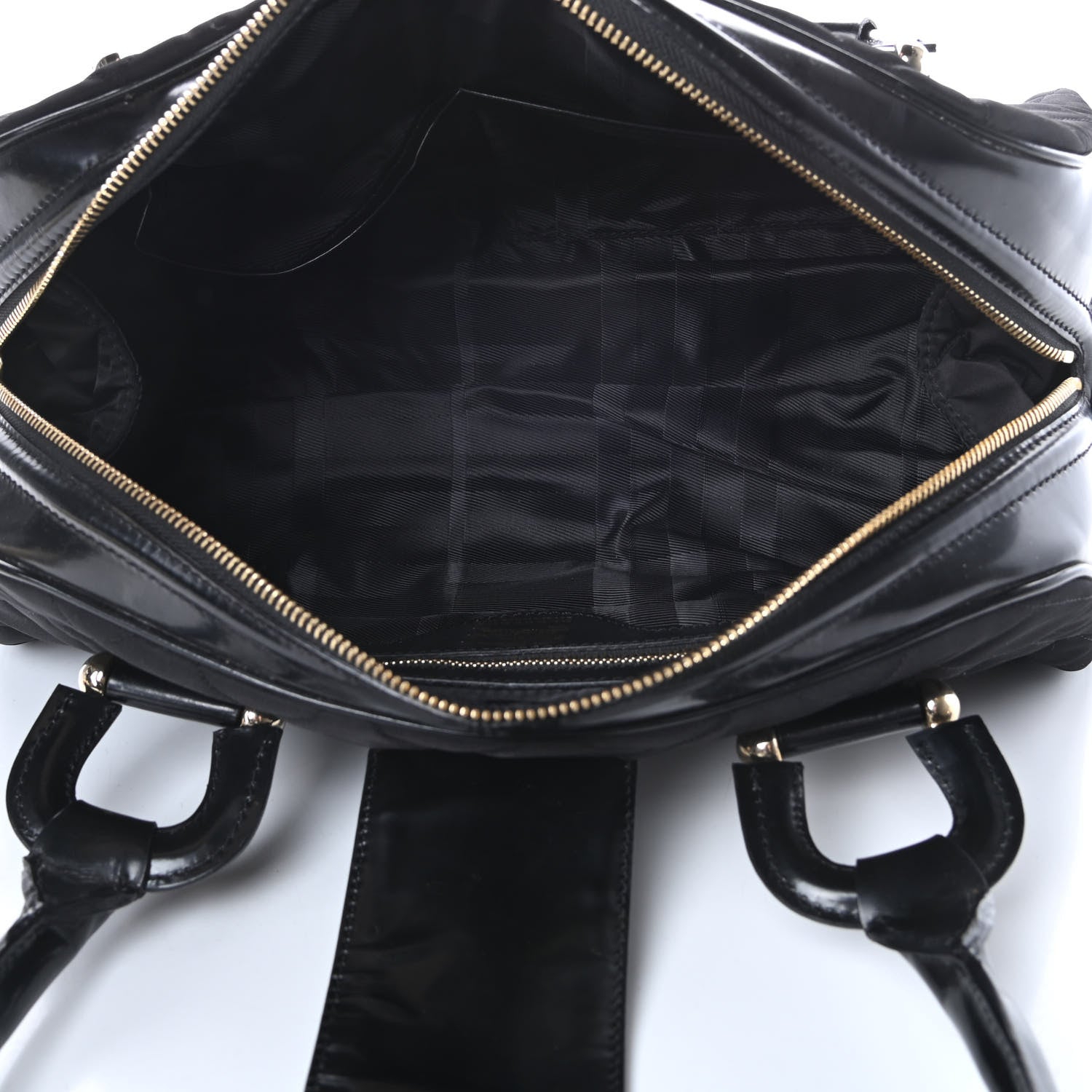 Burberry Nylon Quilted Smedna Satchel Black 5 of 14