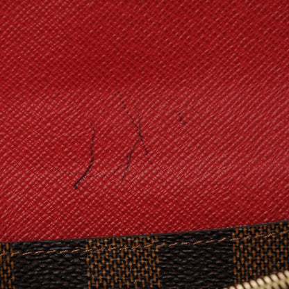 Louis Vuitton Damier Ebene Emilie Wallet Red 6 of 9