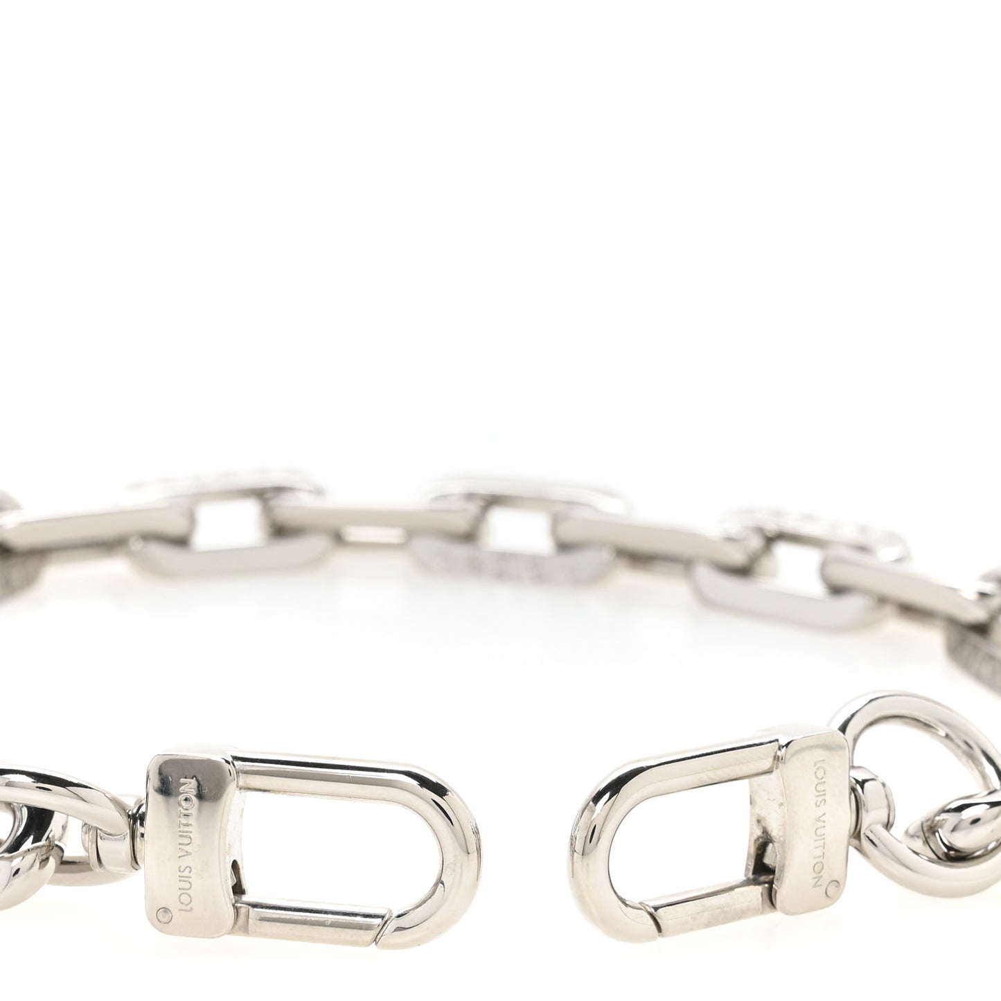 Metal Coussin Chain Strap Silver