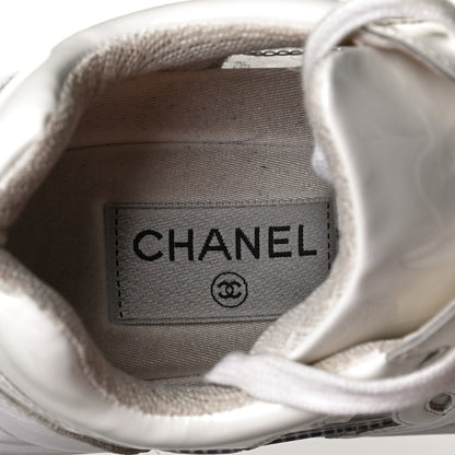 Chanel Calfskin Patent Transparent Womens CC Sneakers 38.5 White 18 of 18