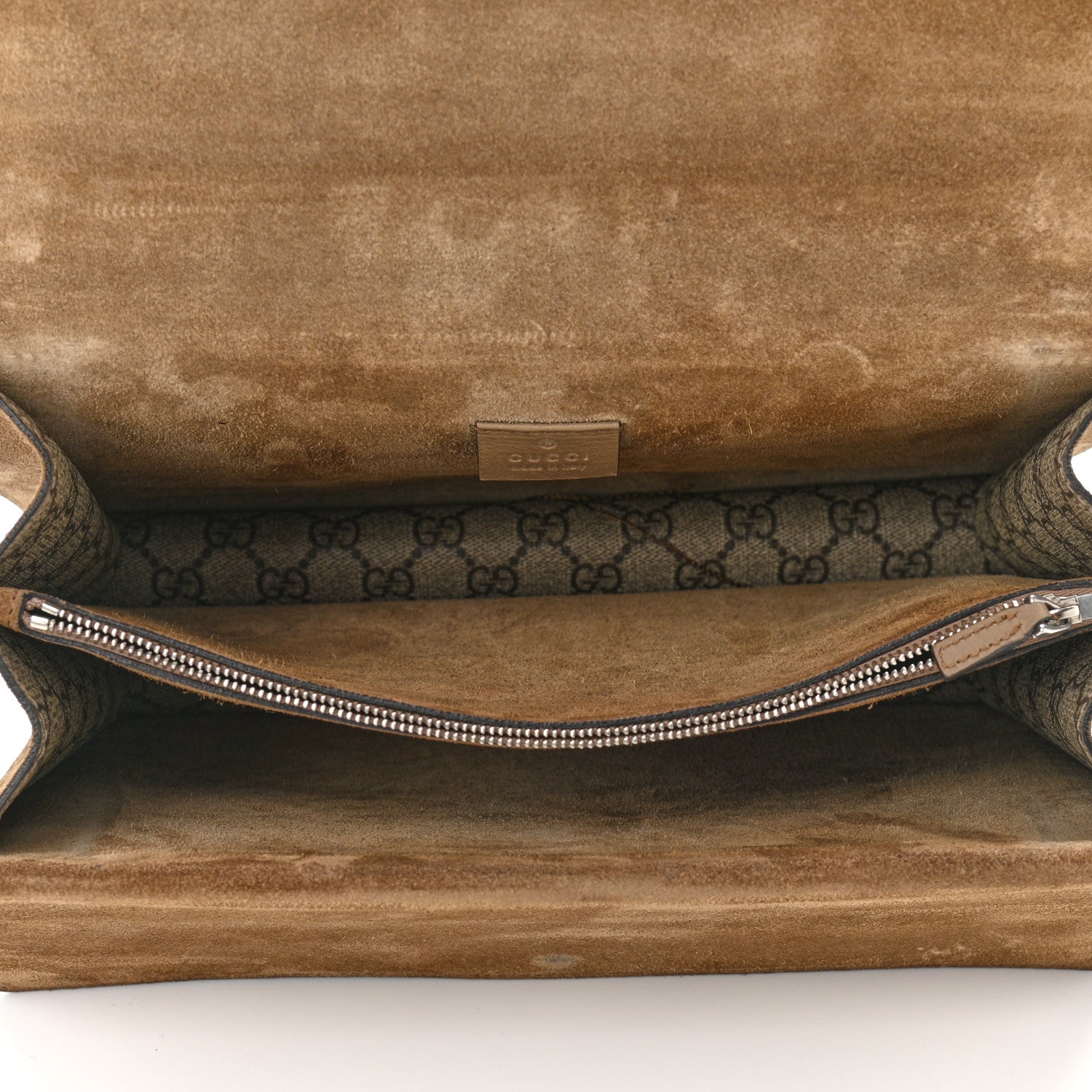 Gucci GG Supreme Monogram Medium Dionysus Shoulder Bag Taupe 5 of 14