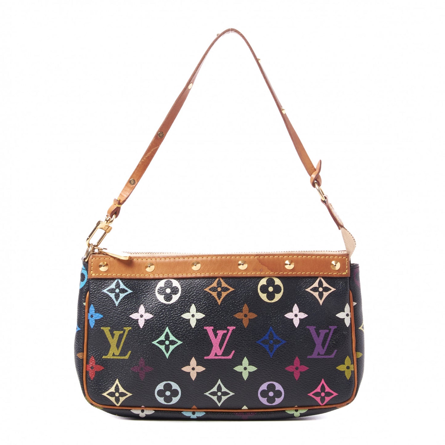 Monogram Multicolor Pochette Accessories Black