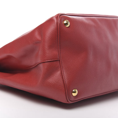 Prada Saffiano Lux Large Tote Fuoco 12 of 14