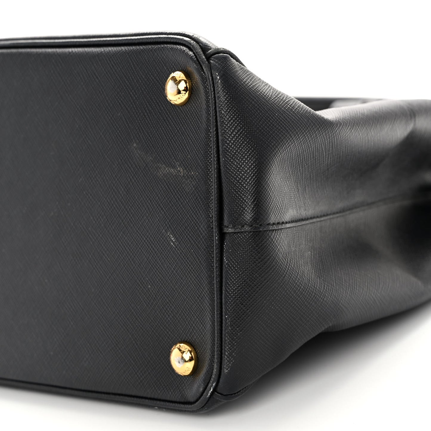 Saffiano Medium Galleria Double Zip Tote Black