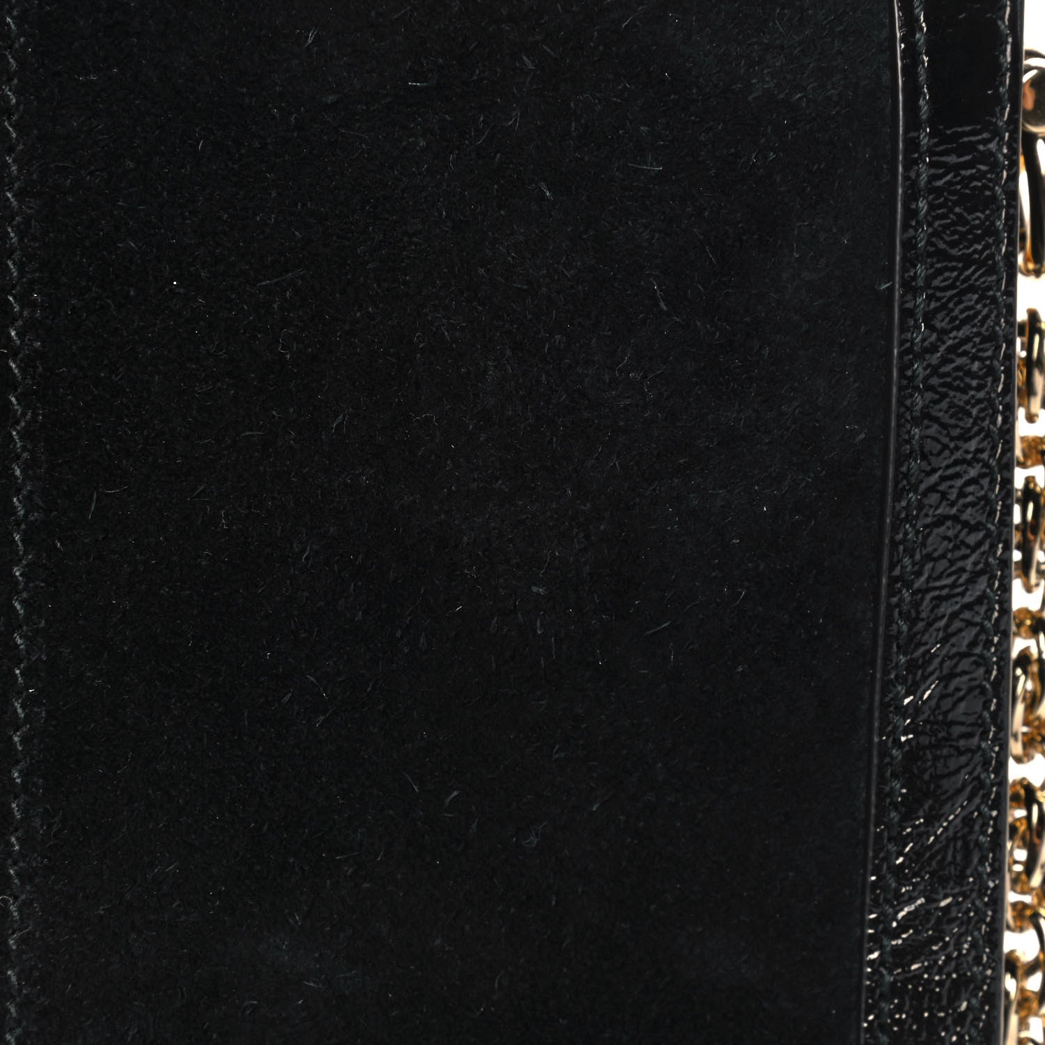 Gucci Suede Patent GG Web Small Ophidia Chain Shoulder Bag Black 11 of 14