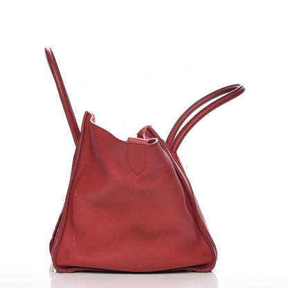 Celine Supple Calfskin Medium Phantom Luggage Red 12 of 18