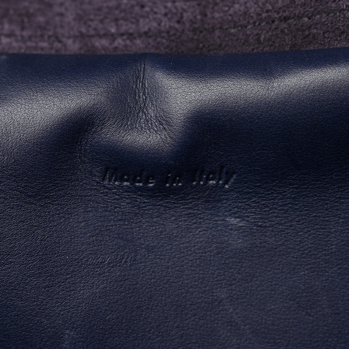 Smooth Calfskin Large Bi-Color Belt Bag Midnight
