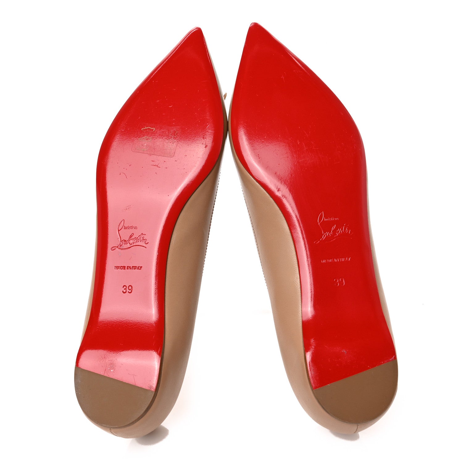 Christian Louboutin Nappa Solasofia Flats 39 Nude 5 of 7