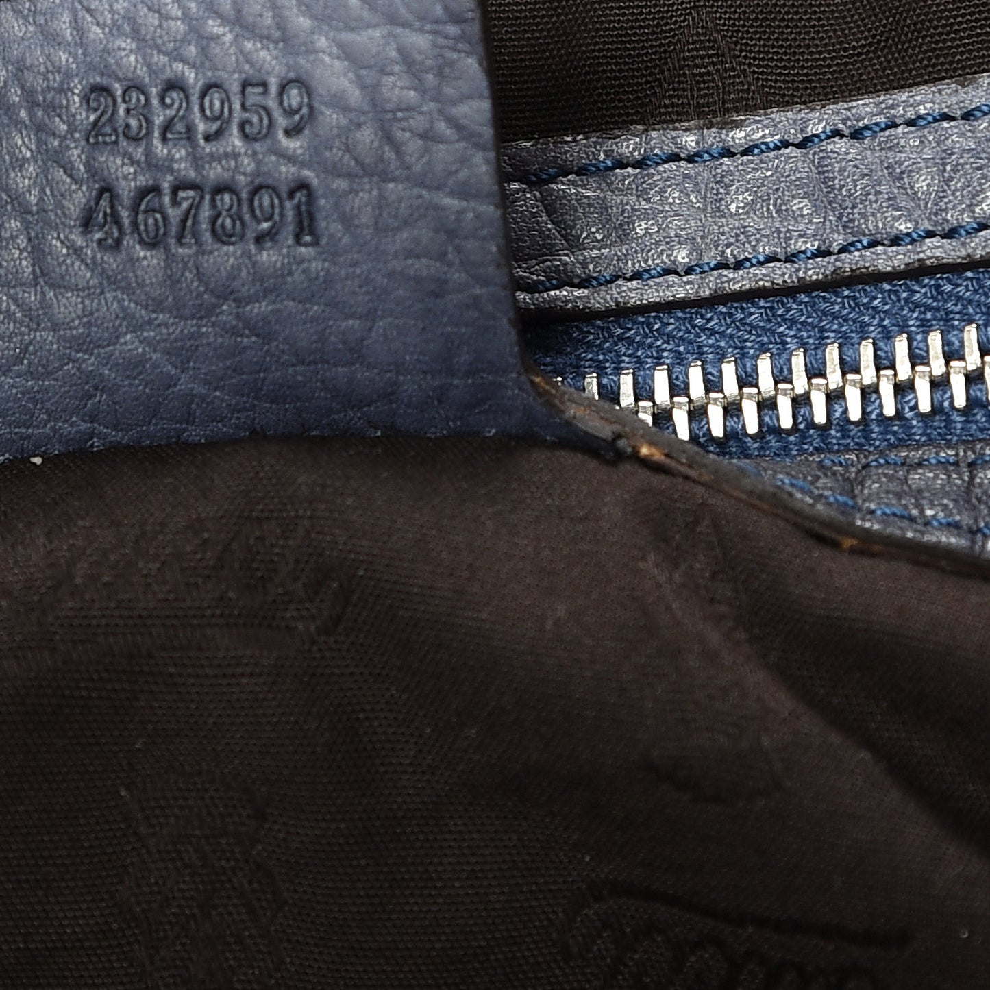 Calfskin Medium Bamboo Bar Shoulder Bag Blue