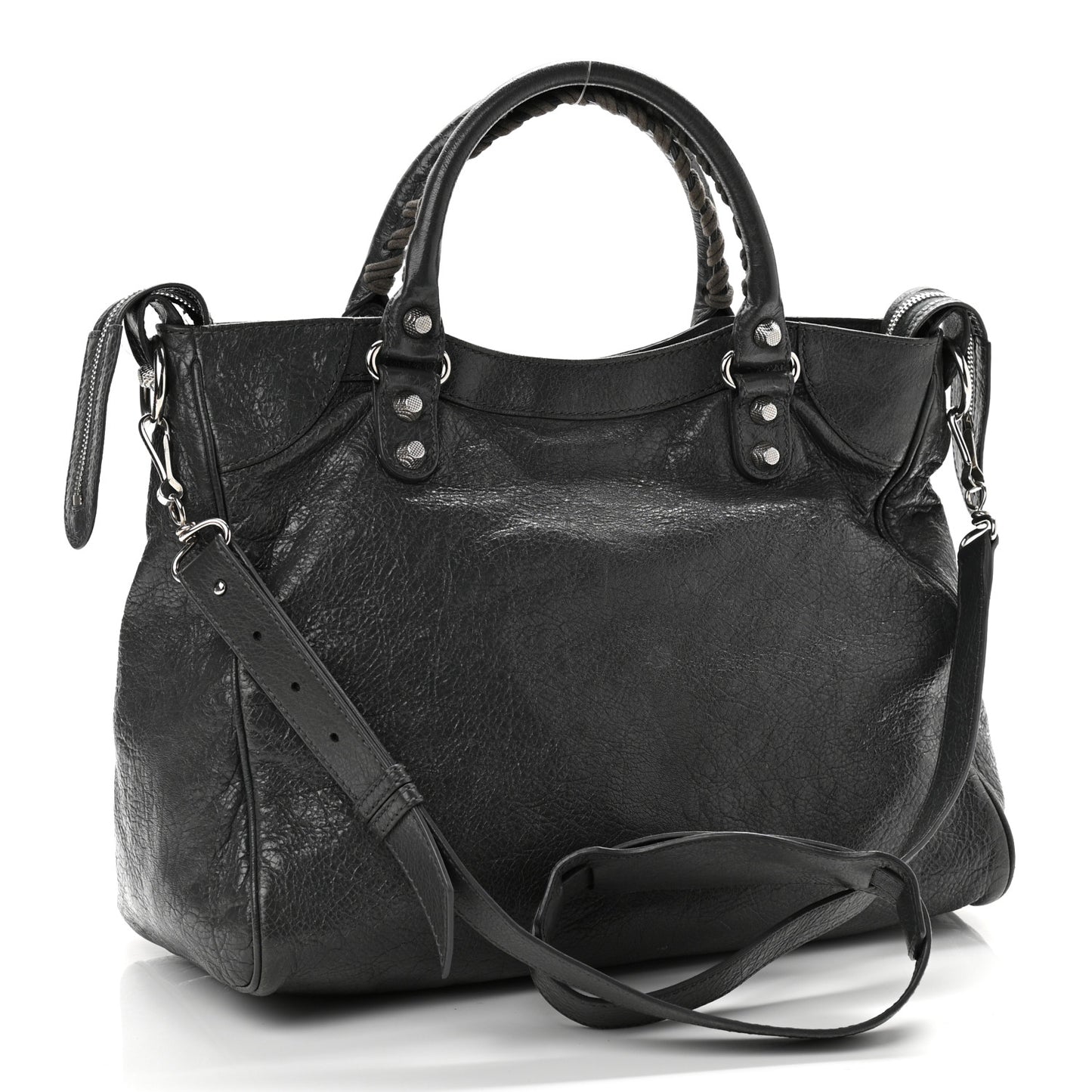 Agneau Giant 12 Silver Hardware Velo Gris Fossile Anthracite