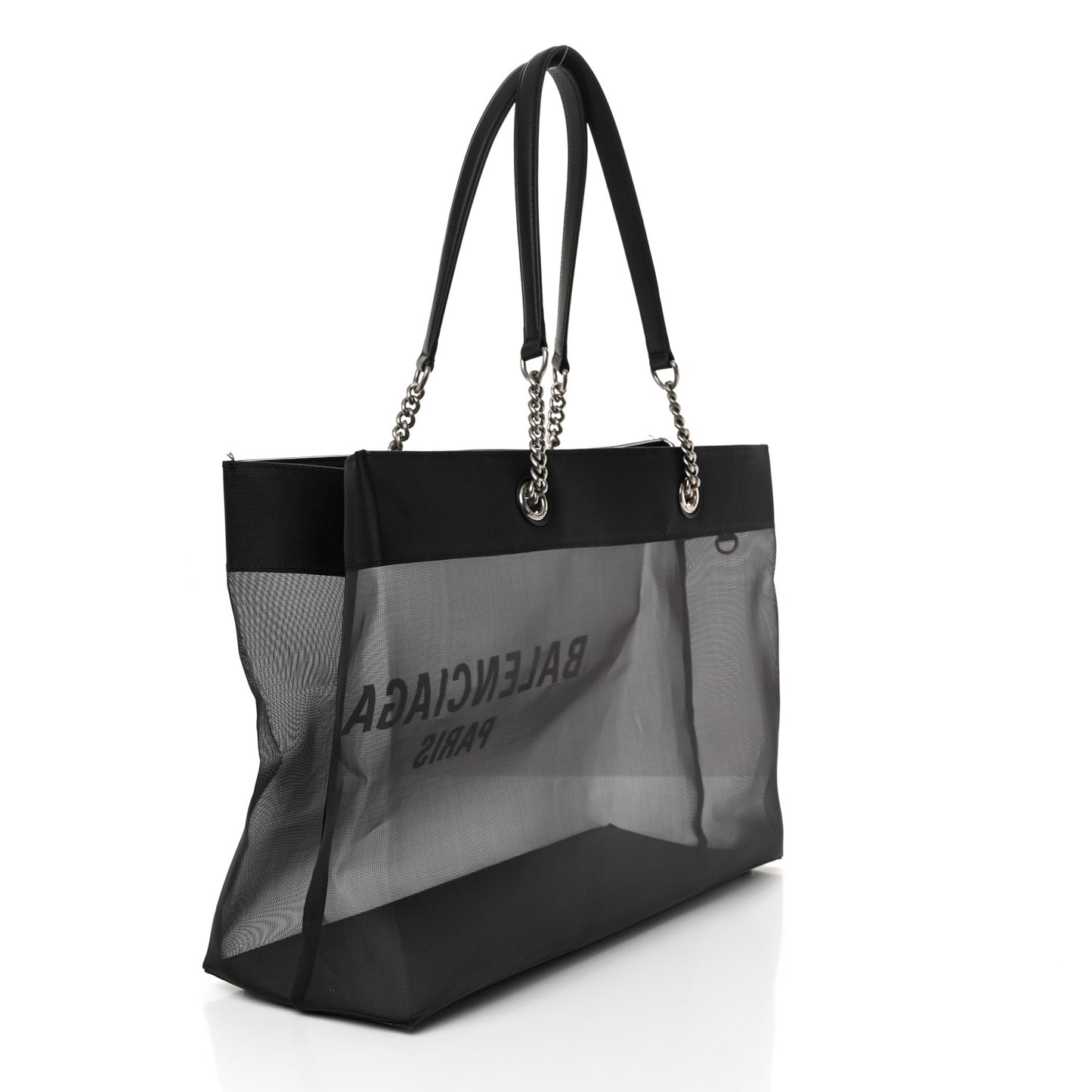 Mesh Large Duty Free Tote Black
