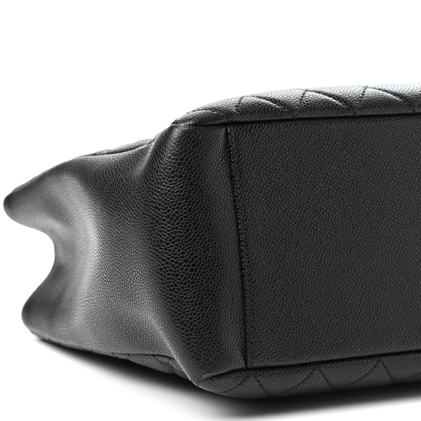 Caviar Quilted Grand Shopping Tote GST Black