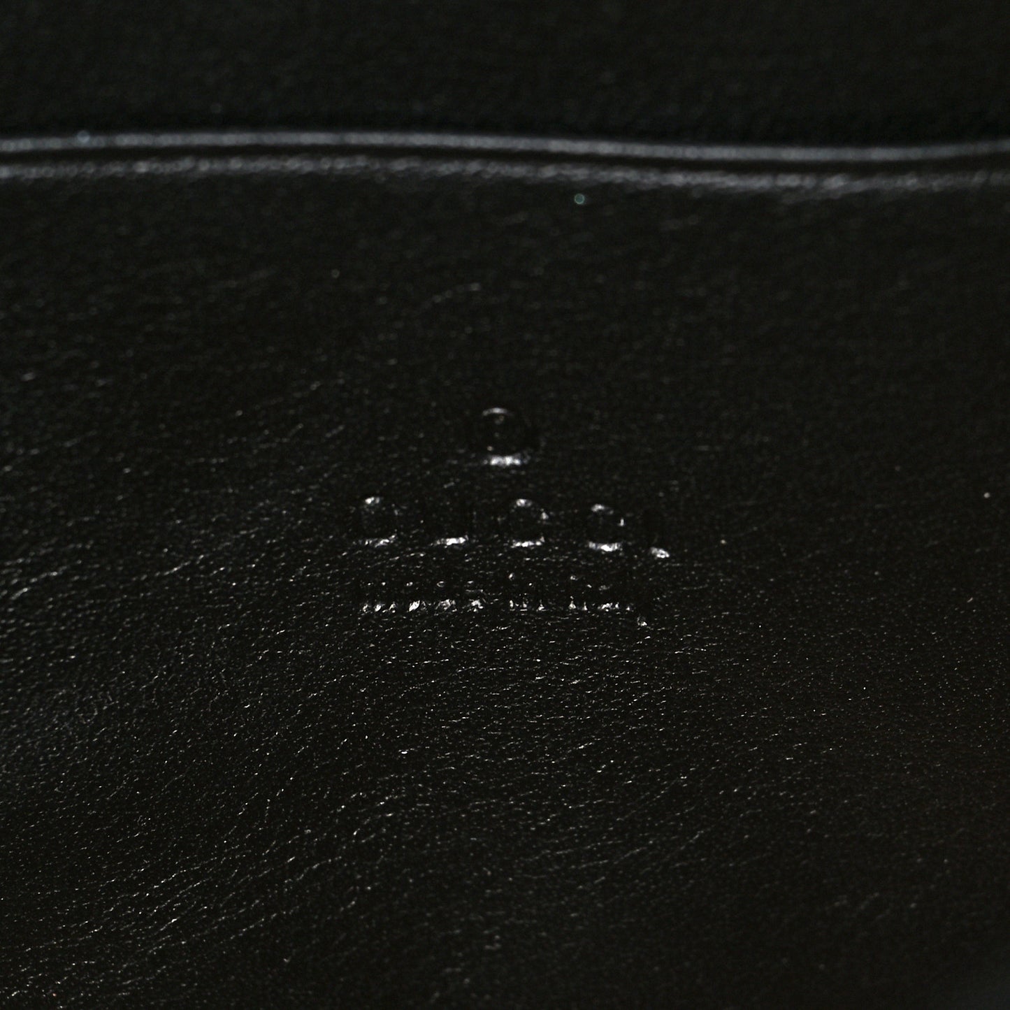 Calfskin Matelasse Mini GG Marmont Chain Wallet Black