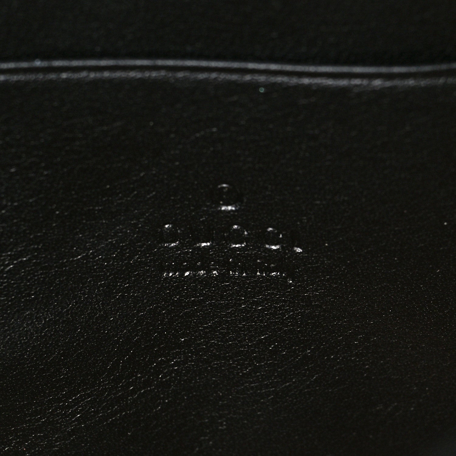 Gucci Calfskin Matelasse Mini GG Marmont Chain Wallet Black 6 of 9