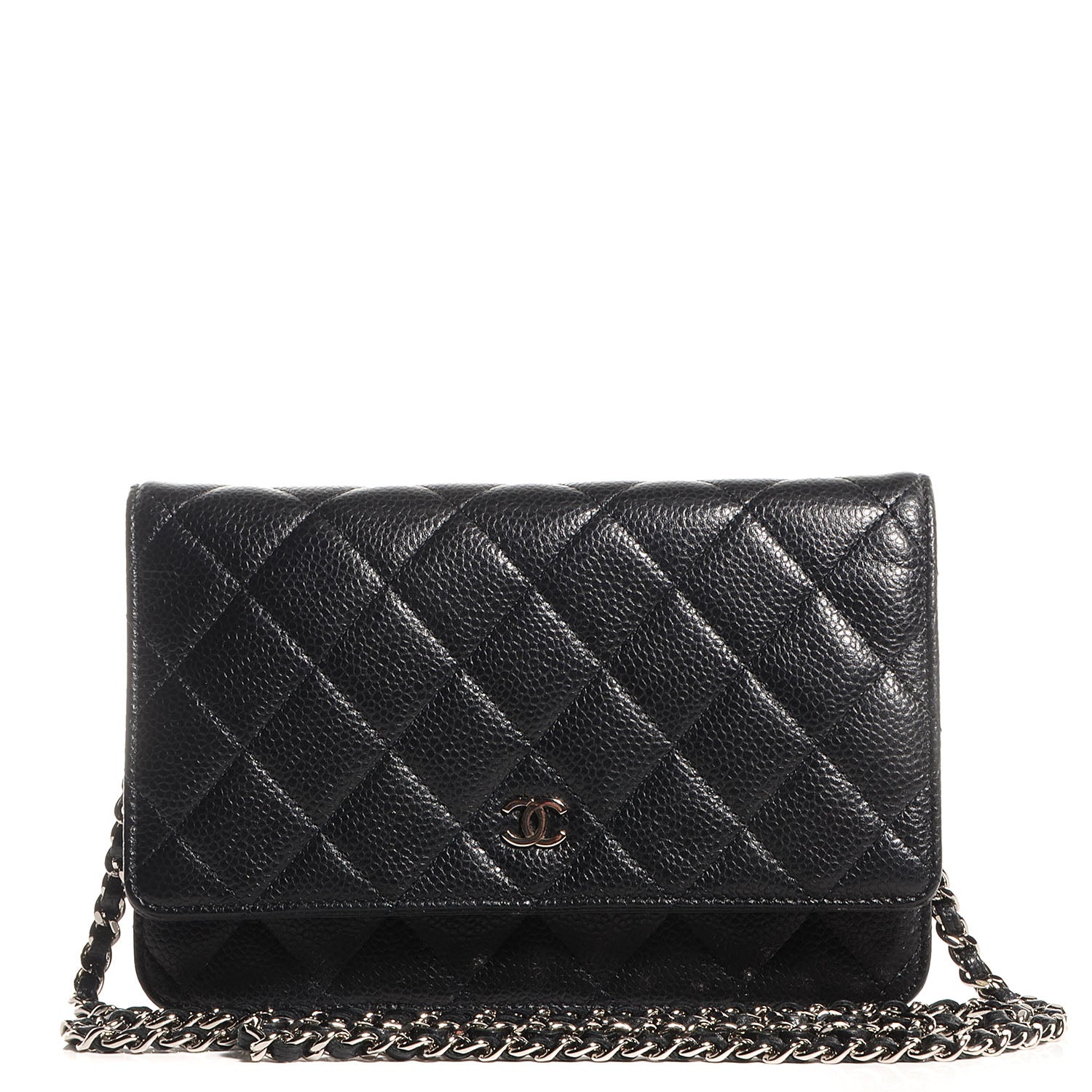 Chanel Caviar Quilted Wallet On Chain WOC Black 1 of 9