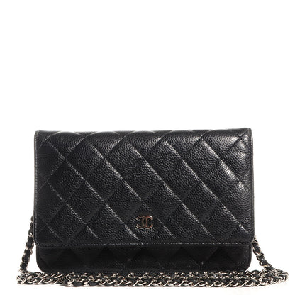 Chanel Caviar Quilted Wallet On Chain WOC Black 1 of 9