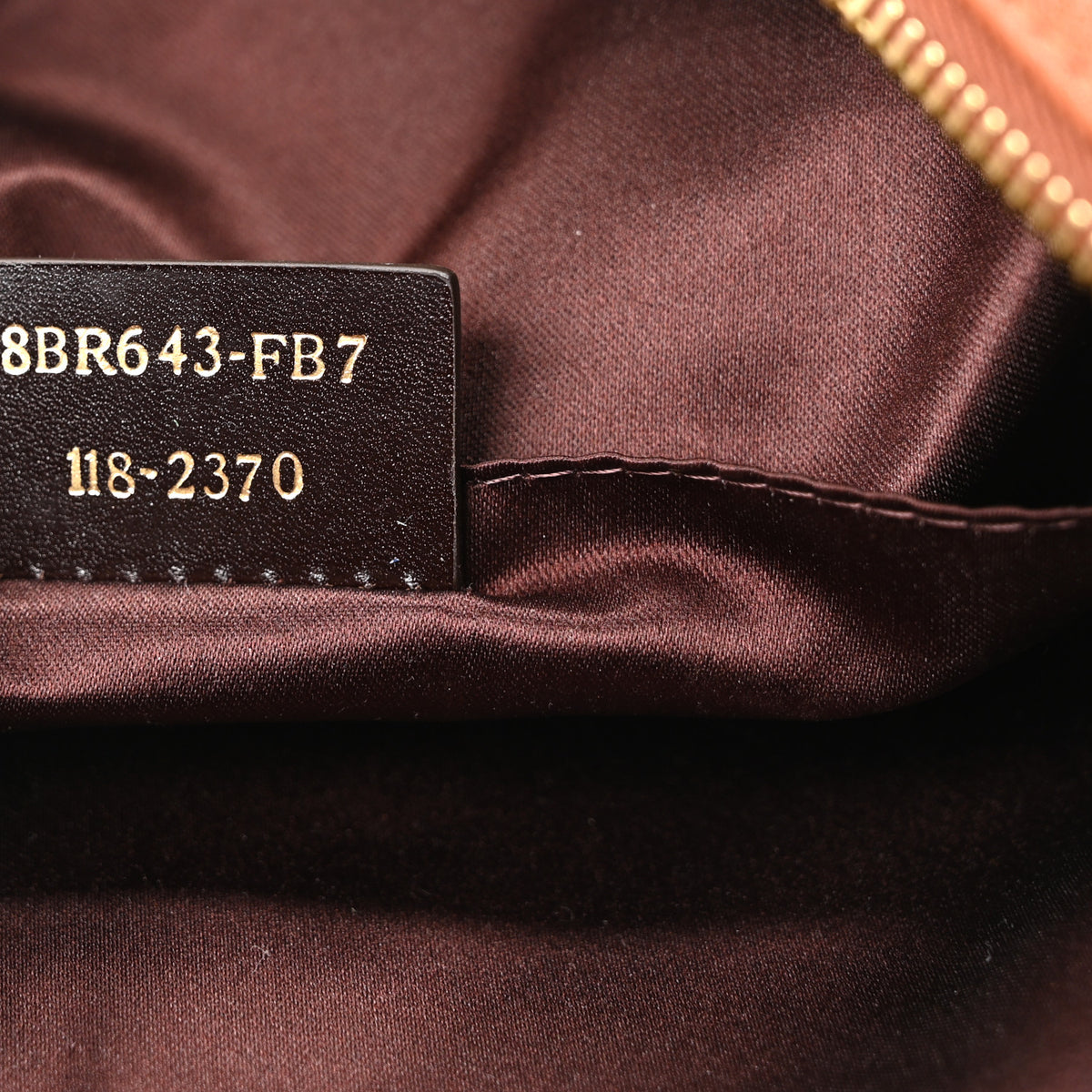 Metallic Calfskin Forever Hobo Brown