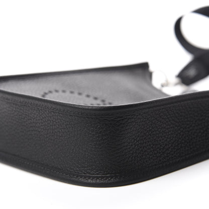 Hermes Taurillon Clemence Evelyne TPM Black 7 of 11