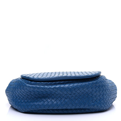 Bottega Veneta Nappa Intrecciato Shoulder Bag Cobalt Blue 9 of 16