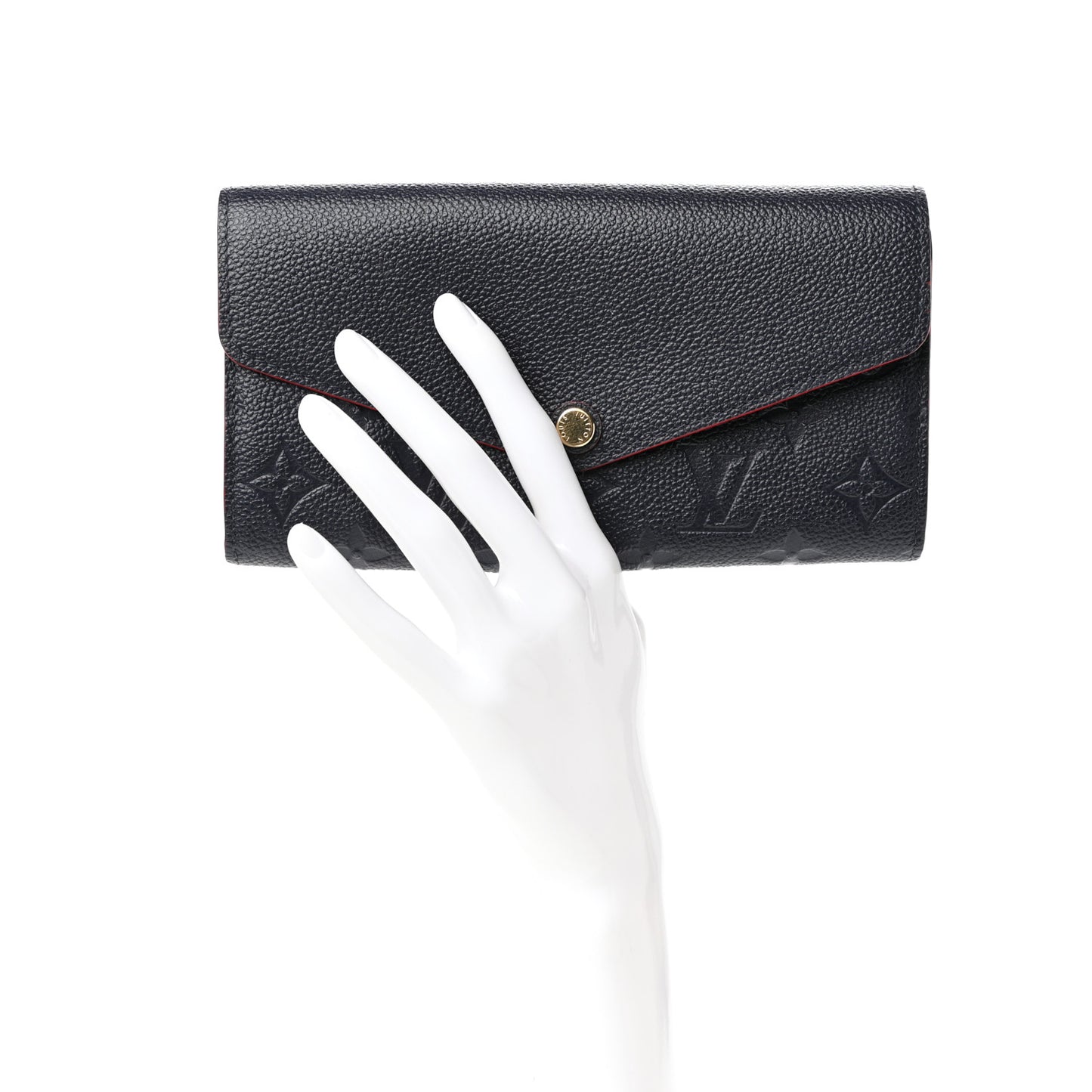 Empreinte Sarah Wallet NM Marine Rouge
