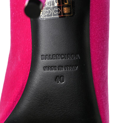 Balenciaga Velvet De Soie Pumps 40 Rose Fuchsia 6 of 8