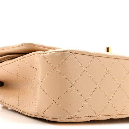 Chanel Lambskin Quilted Medium Double Flap Beige 8 of 13