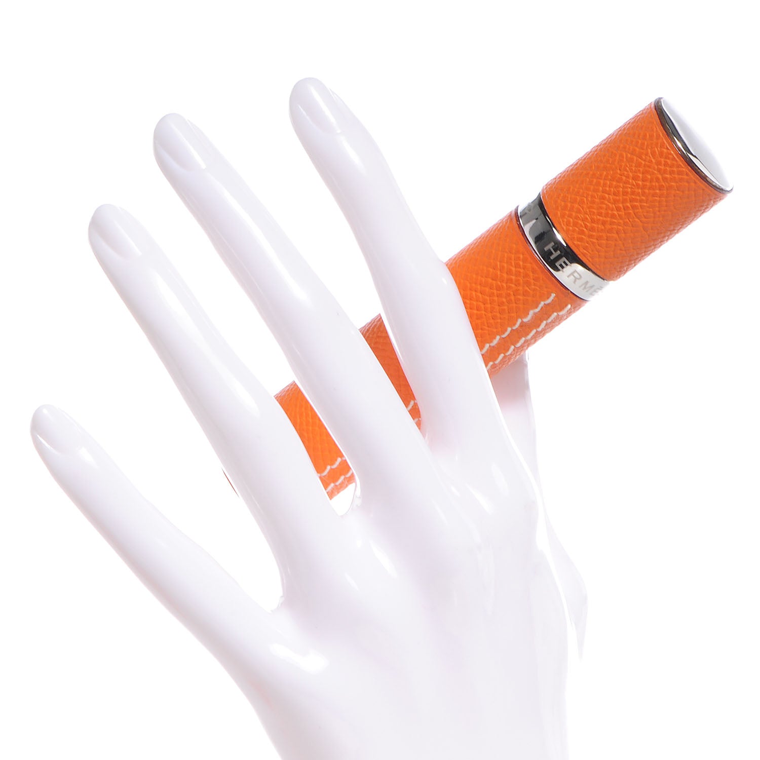 Hermes Epsom Atomizer Refillable Bottle and Case Orange .33 fl. oz