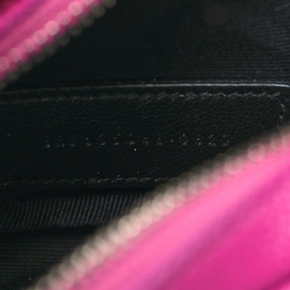 Saint Laurent Grain De Poudre Matelasse Monogram Baby Lou Camera Bag Electric Fuxia 7 of 10