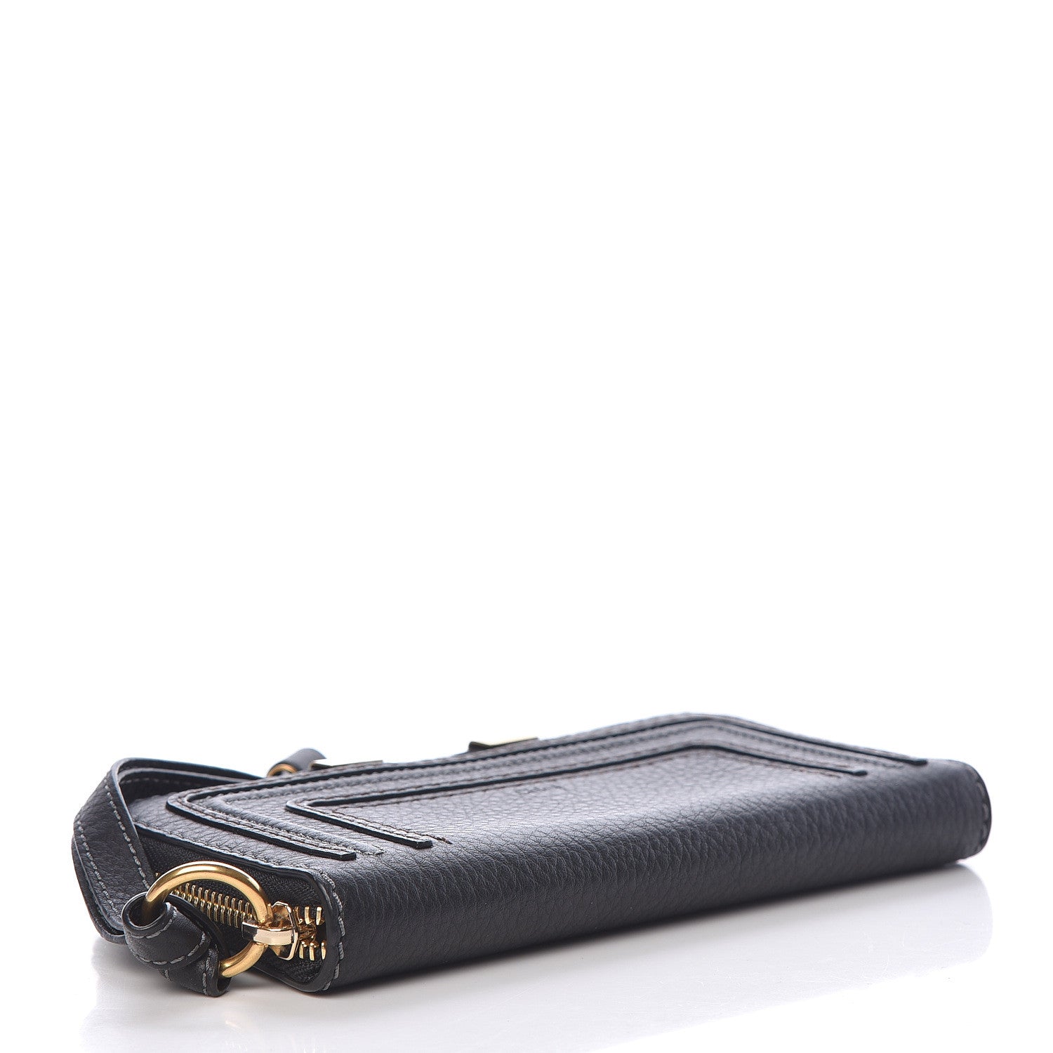 Chloe Grained Calfskin Marcie Long Zip Around Wallet Black 4 of 10