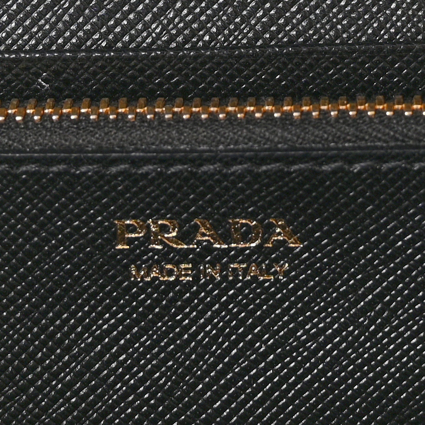 Saffiano Triangle Logo Continental Flap Travel Wallet Black