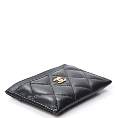 Chanel Lambskin Quilted Card Holder Black 3 of 10