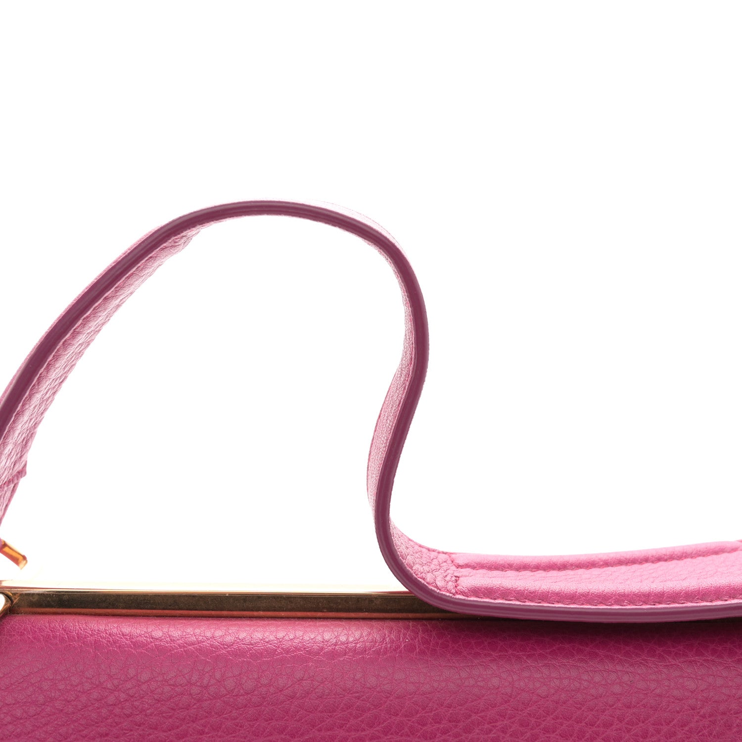 Salvatore Ferragamo Grained Calfskin Linda Top Handle Satchel Sangria 16 of 19