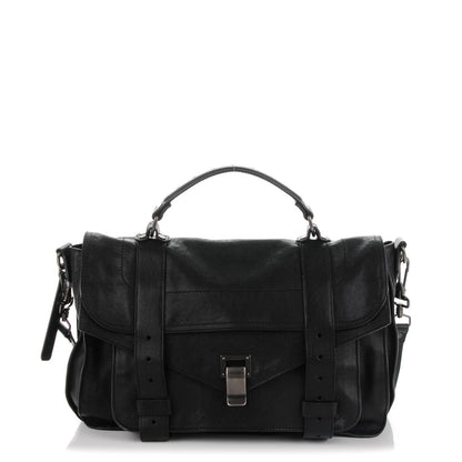 Proenza Schouler Lambskin Medium PS1 Satchel Black 1 of 7