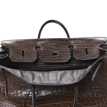 Hermes Matte Alligator Birkin 40 Chocolate 18 of 35