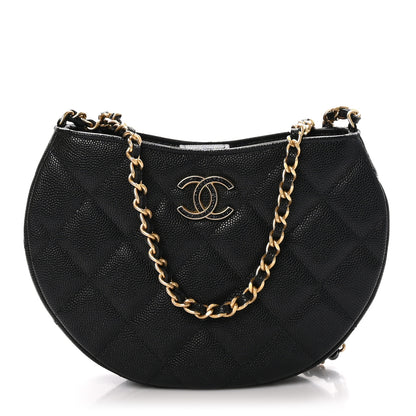 Chanel Caviar Quilted Hobo Black 1 of 11