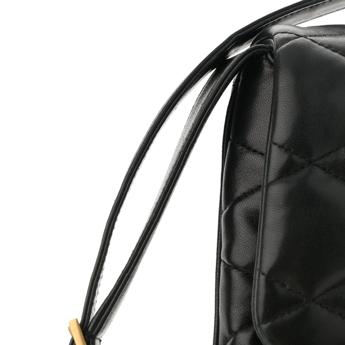 Lambskin Quilted Le 57 Diamond Shoulder Bag Black