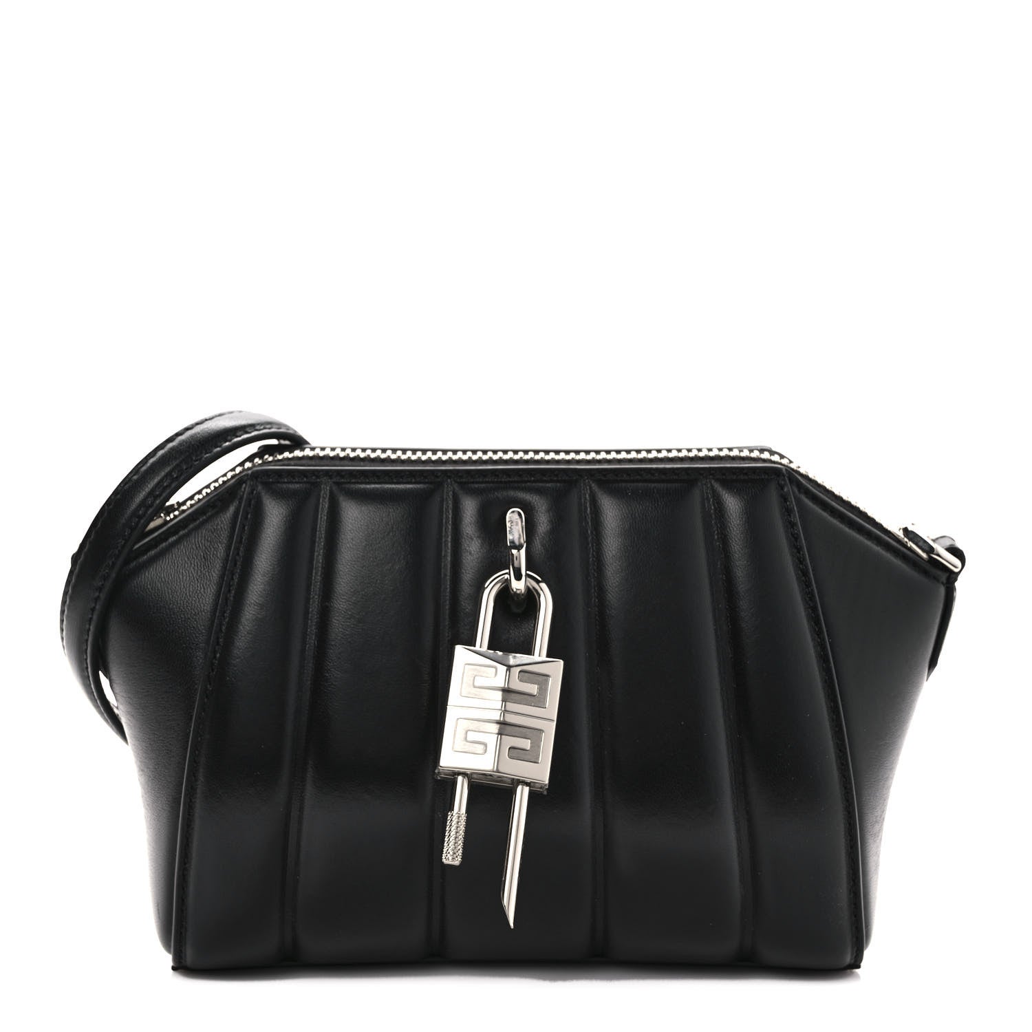 Givenchy Lambskin XS Lock Antigona Shoulder Bag Black 1 of 8