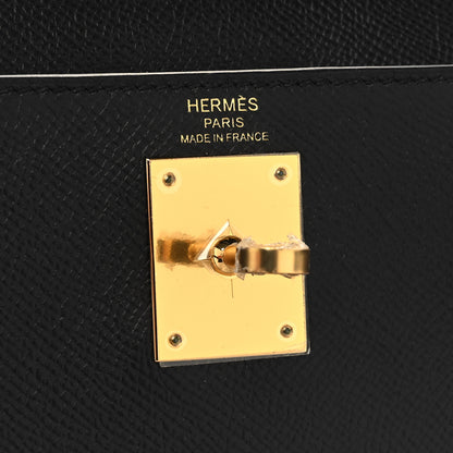 Hermes Epsom Kelly Sellier 28 Black 6 of 10