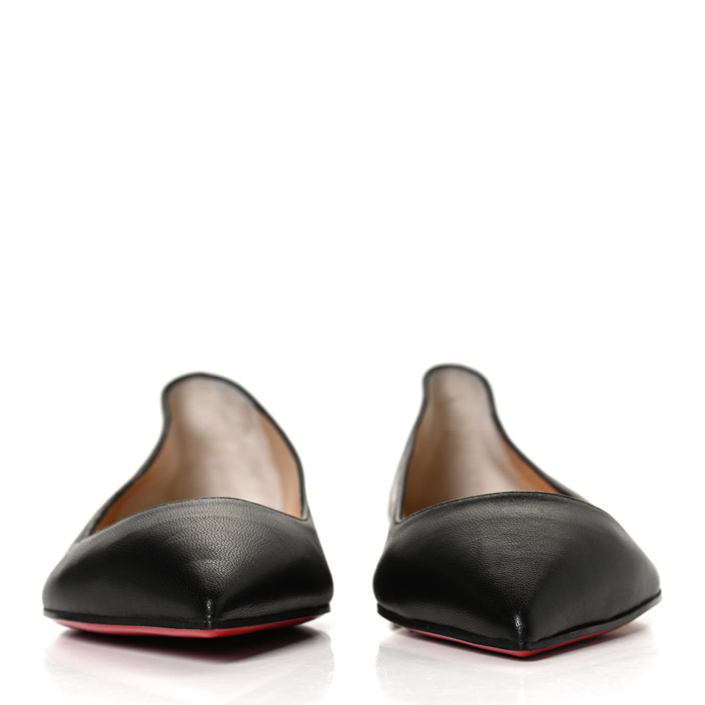 Shiny Nappa Ballalla Flats 36 Black