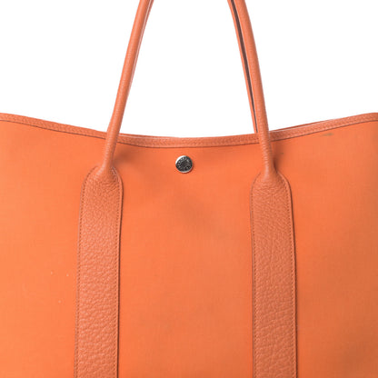 Hermes Toile Negonda Garden Party Tote 36 MM Orange 8 of 18