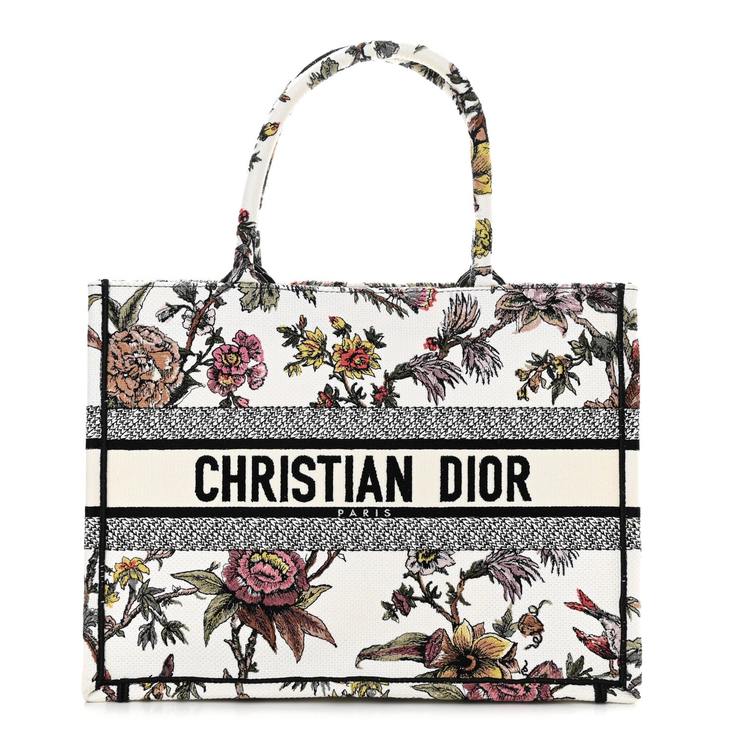 Christian Dior Canvas Jardin Botanique Embroidered Medium Book Tote Multicolor 1 of 10