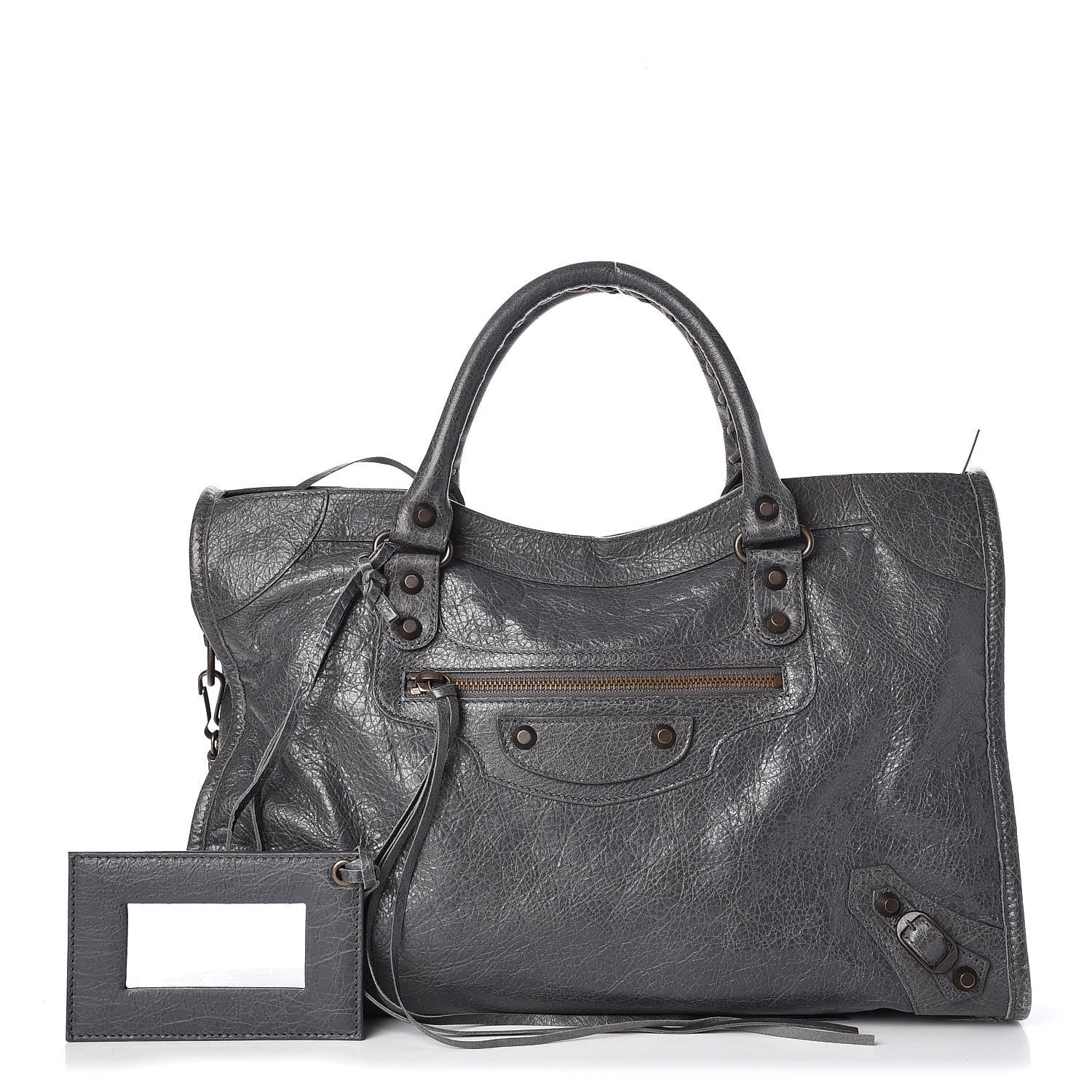 Balenciaga Agneau Classic Hardware City Gris Tarmac 1 of 7