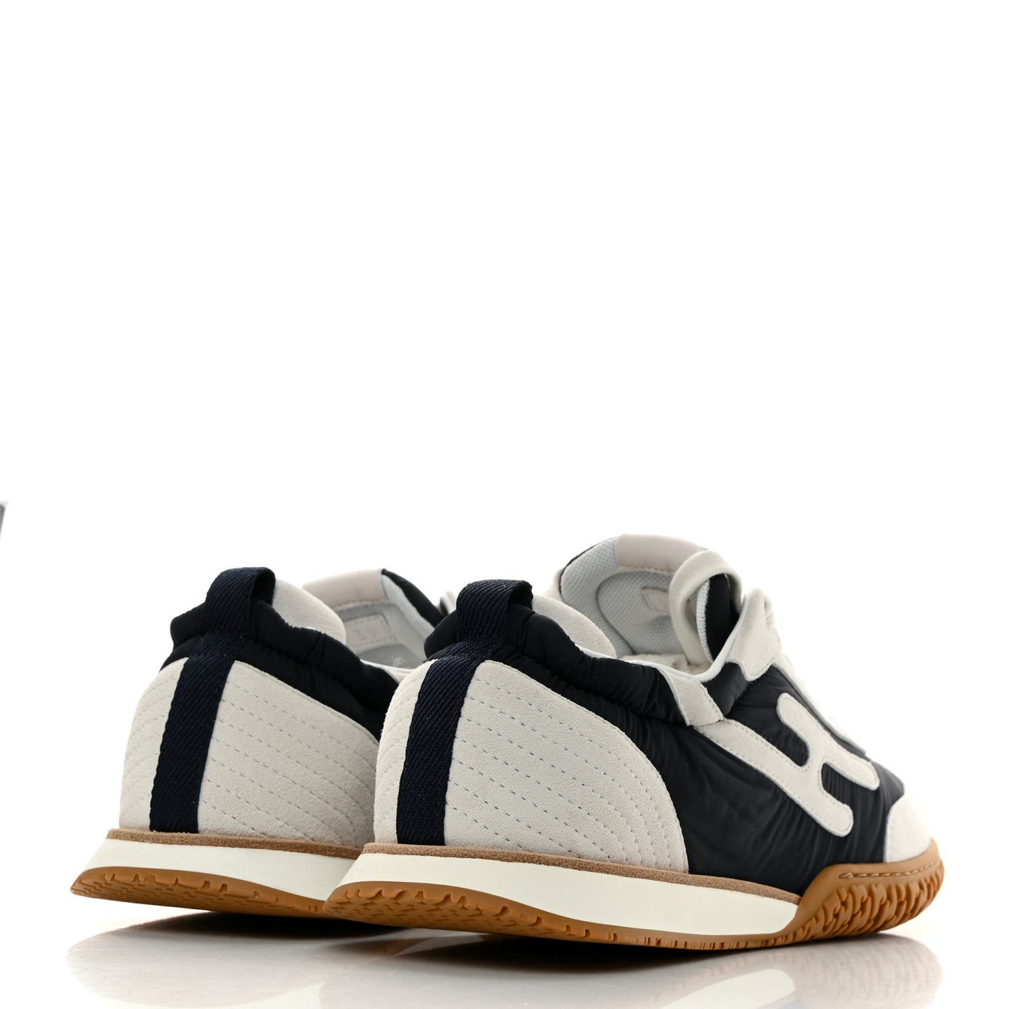 Suede Goatskin Jet Sneakers 39 Marine White