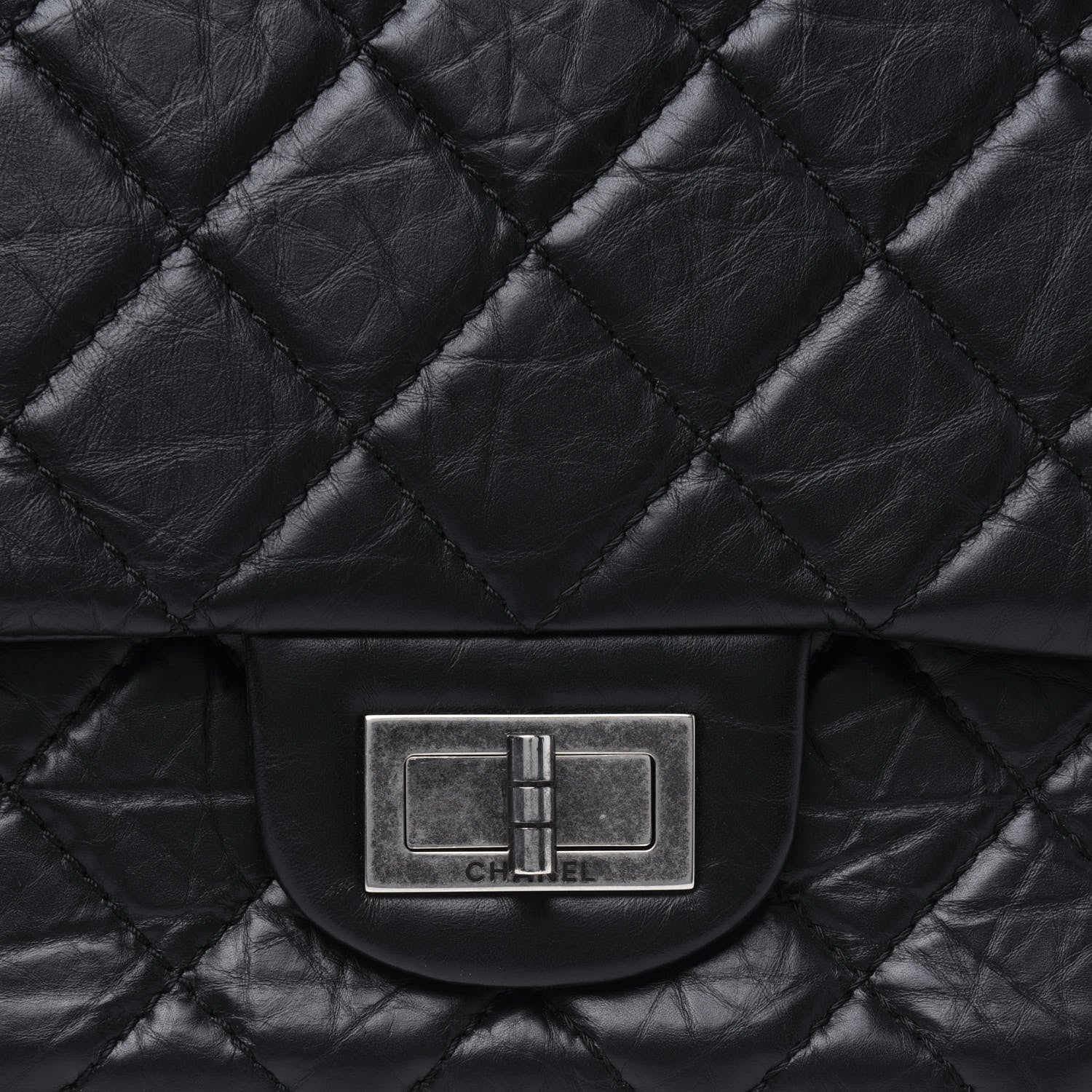 Chanel Aged Calfskin Quilted 2.55 Reissue 227 Flap Black 15 of 17