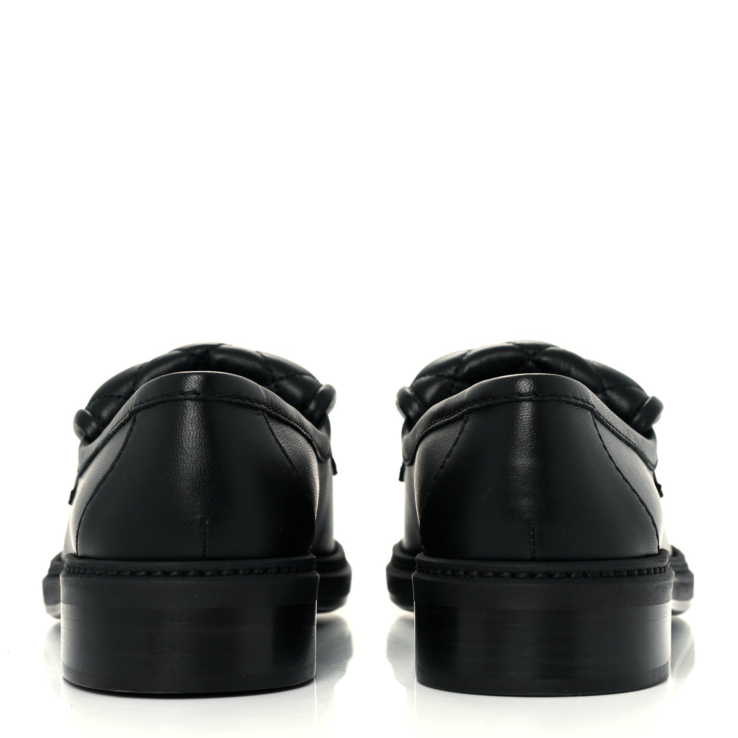 Lambskin Quilted CC Turnlock Loafers 37 Black