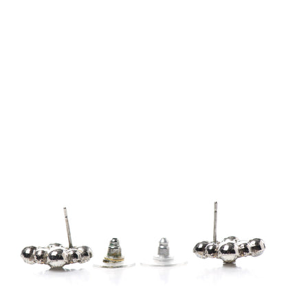 Chanel Crystal CC Earrings Silver 3 of 4