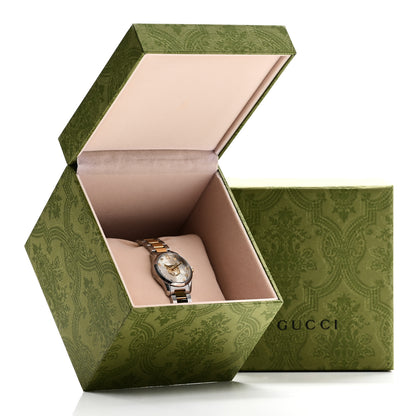 Gucci Stainless Steel 38mm G-Timeless Two Tone Cat Quartz Watch 5 of 5